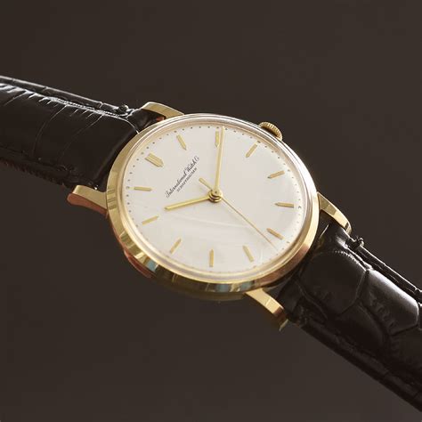 iwc gold watch vintage|iwc schaffhausen gold watch.